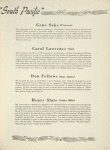 Souvenir program for the 1955 revival of South Pacific