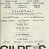 Program for the 1963 revival of Oklahoma!