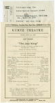 Program for The Jazz King at the Kurtz Theatre