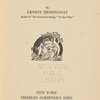 The sun also rises- Title page