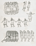 Sketches of "Le Sacre du Printemps."