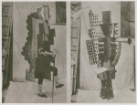 Leon Woizikowsky as Le Manager en Frac in the ballet "Parade" (left & detail); Statkiewicz as Le Manager de New York in the ballet "Parade" (right)