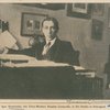 Igor Stravinsky, the ultra-modern Russian composer, in his studio in Petrograd