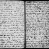 Moulton-Barrett, Mary (Graham-Clarke). Holograph journal. Narrative of journey taken with E. B. Browning, Edward Barrett Moulton-Barrett, and Matthew Wyatt. Includes pencil sketches, one portrait sketch laid in, & expense accounts [1815 Oct. 17]