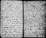 Moulton-Barrett, Mary (Graham-Clarke). Holograph journal. Narrative of journey taken with E. B. Browning, Edward Barrett Moulton-Barrett, and Matthew Wyatt. Includes pencil sketches, one portrait sketch laid in, & expense accounts [1815 Oct. 17]
