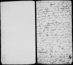 Moulton-Barrett, Mary (Graham-Clarke). Holograph journal. Narrative of journey taken with E. B. Browning, Edward Barrett Moulton-Barrett, and Matthew Wyatt. Includes pencil sketches, one portrait sketch laid in, & expense accounts [1815 Oct. 17]