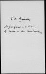 Fiesche's fate to Frenchmen seems the goal of bliss to touch". 2 lines of holograph n.d.