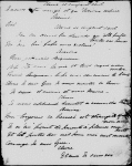 French play. Holograph fragment.
