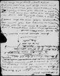 From the blest sea with a majestic pull..." Holograph poem, satire on Napolean. Mutilated.