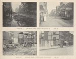 East Houston Street looking west (March 1893 & June 1895), Northeast corner of Fouth Street and Avenue D (March 1893 & May 1895) [top] ; Ridge Street, looking north from Rivington Street (March 1893 & June 1895), In front of 299 East Third Street (March 1893 & May 1895) [bottom]