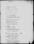 Pestilence, The. Holograph poem.