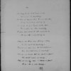 Song. Holograph poem. Expanded into her poem, A woman's shortcomings.