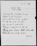 To dearest baby on her birthday [July 4, 1817]". Birthday ode for Arabella Barrett Moulton-Barrett, her sister [1817 July 4].