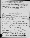 To my dearest Mama on her birthday May 1st, 1818." Birthday ode, mutilated, for Mary Graham-Clarke Moulton-Barrett, her mother. 1818 May 1.