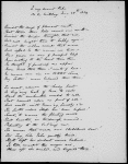 To my dearest Papa on his birthday. May 28th 1824." Birthday ode for Edward Barrett Moulton-Barrett, her father. 1824 May 28.