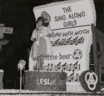 Leslie Uggams in a publicity performance for the television series "Sing Along With Mitch" 