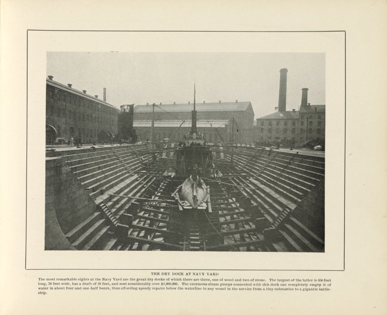 Dry docks at the Brooklyn Navy Yard, 1905