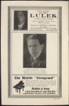 Cover and program information for the 1919 premiere of Griffes' Poem for flute and orchestra, Aeolian Hall, New York, N.Y.