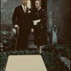 Carl and Lily Pforzheimer at the grave of E. J. Trelawny in the Protestant Cemetary in Rome