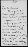 Years they come and go", The. 8 line translation, for Mrs. Eckley, of a poem by Heine; written on the back of a letter from Elizabeth Eastlake.