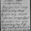 To dear Alfred on his birthday." Two manuscript odes by unidentified members of Elizabeth Barrett Browning's family, for Alfred Price Barrett Moulton-Barrett, her brother.