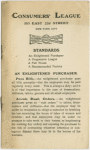 National Consumer's League booklet on standards