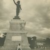 At the foot of Dessaline's statue in Port-au-Prince, Haiti