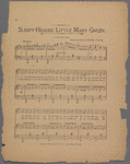 Sleepy-headed little Mary Green