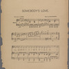 Somebody's love