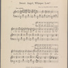 Sweet angel, whisper low