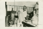 Scientist George Washington Carver in his laboratory at Tuskegee Institute, Alabama