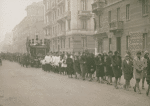 Funeral procession for Enrico Cecchetti