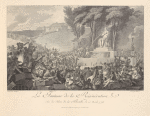 La fontaine de la Régénération sur les débris de la Bastille, le 10 Août 1793