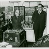 Otto Luening and Vladimir Ussachevsky at the Columbia-Princeton Electronic Music Center, New York City.