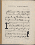 When Sousa leads the band