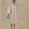 New shoulder line in boxy coat.