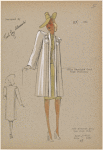 Slim straight coat.