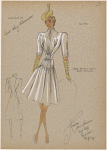 Long bodice coat--suit effect.