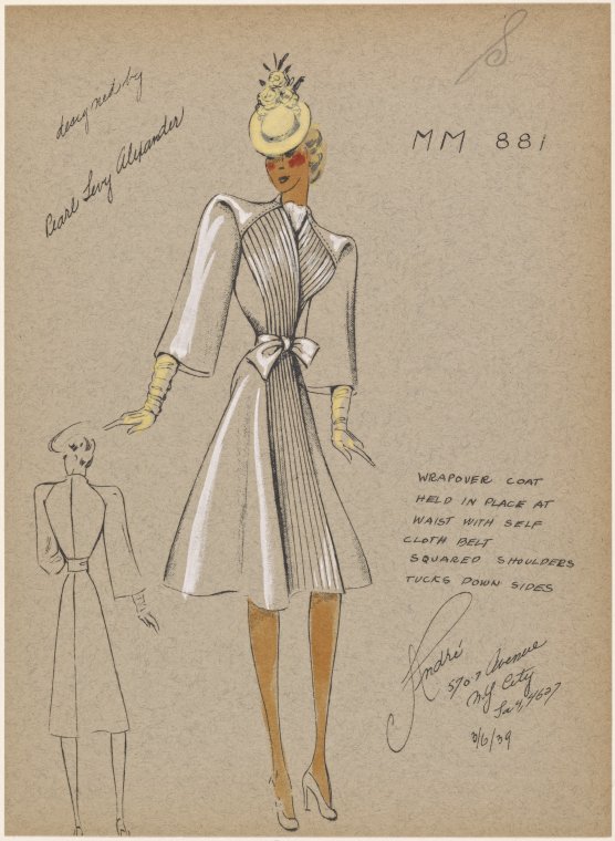 Wrapover coat. - NYPL Digital Collections
