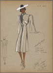 Fitted coat.
