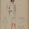 Short boxy coat with U-shaped yoke