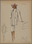Straight short coat.