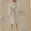 eefer coat. Cardigan neckline.