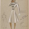 Fitted coat with epaulet effect.