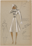 Fitted coat with epaulet effect.