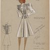 Braid or ribbon on bodice and sleeve.