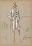 Slim straight coat.