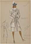Huge pockets on fitted coat.