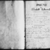 Poems by Elizabeth B. Barrett." Ms. copies made by her mother, Mary Graham-Clarke Moutlon-Barrett in her common-place book. Includes poems by E. B. B.'s brother, Edward Barrett Moulton-Barrett and original pencil sketches made by her mother. 1812 Mar.