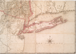 A chorographical map of the province of New-York in North America, divided into counties, manors, patents and townships : exhibiting likewise all the private grants of land made and located in that Province